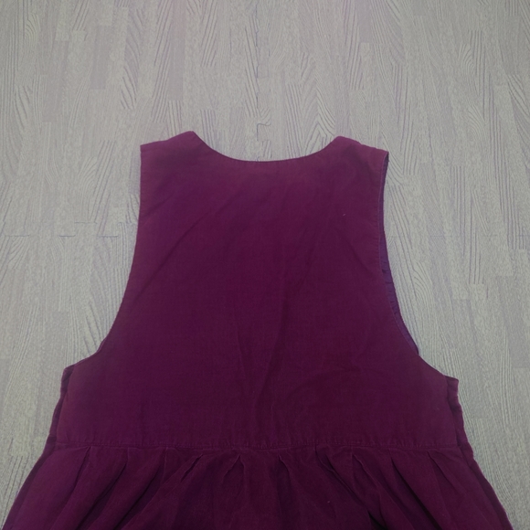 Vintage Baxter Wells Women's V-Neck Dress Button Side Summer Cocktail Red UK 12 - Picture 9 of 12